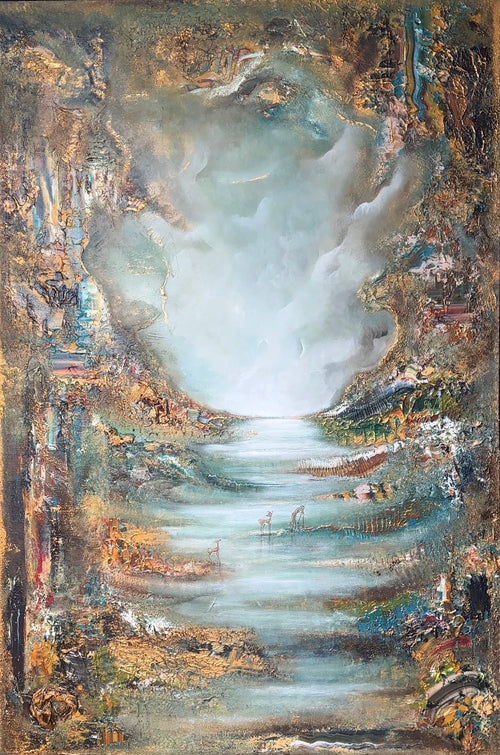 No. 30 Between Pines 100×150cm, 39×59in